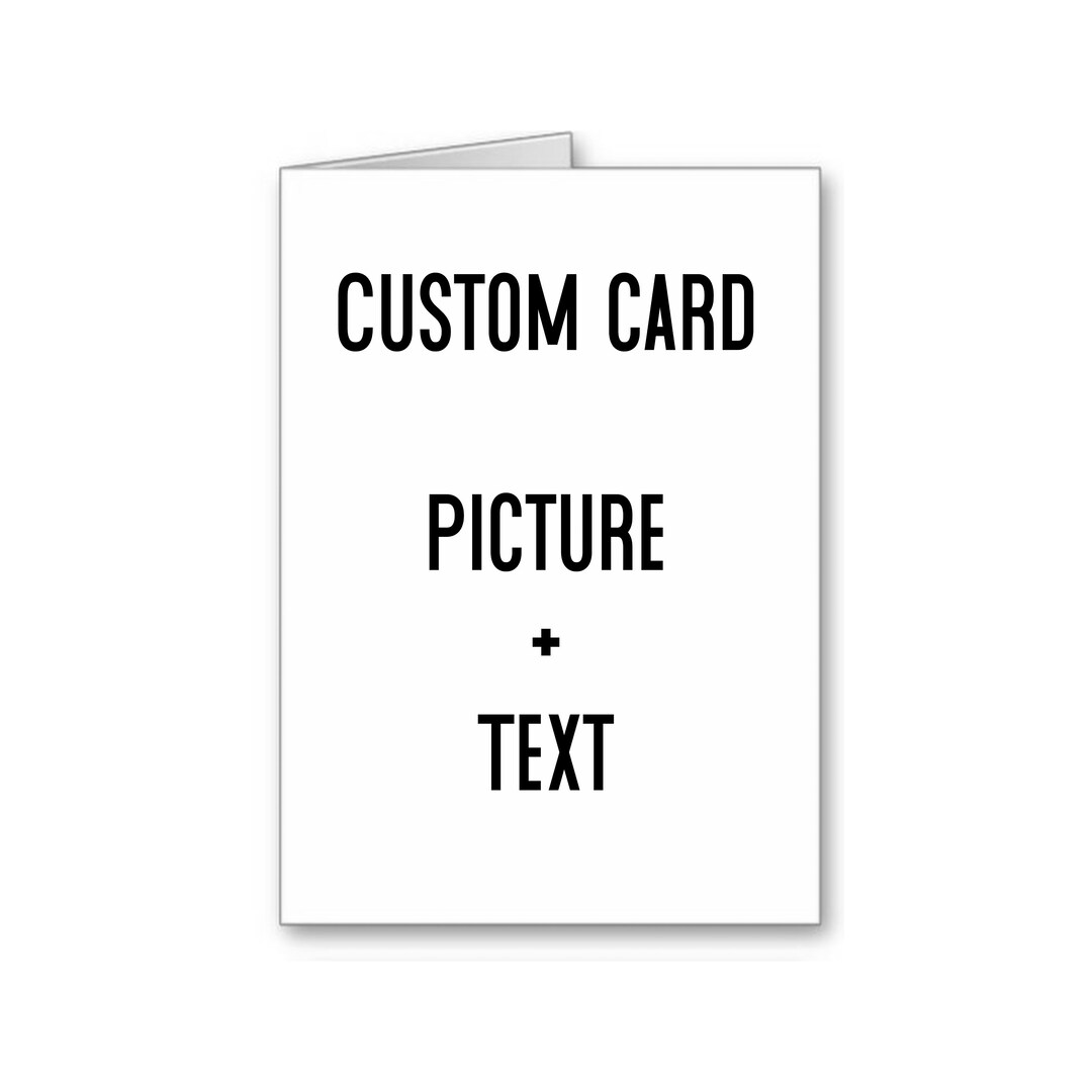 Custom Card Etsy