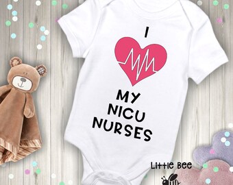 Nurse and Heart EKG Nursing Unisex Toddler Baby 2-Piece Short-Sleeve Bodysuit Baby T-Shirt Set