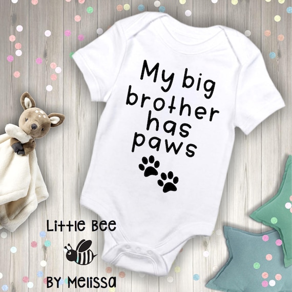 my big brother has paws onesie