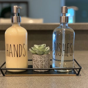 Rae Dunn, Dishes, Hands, Decal, Rae Dunn Inspired, Dunn life, Dish Soap, Hand Soap, Kitchen decal, Vinyl, Farmhouse inspired, Wash