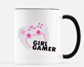 Gamer Mug, Girl Gamer Mug, Video Game Mug, Gift for Gamer, Gamer Gift, Video Gamer Mug, Mug for Her, Gift for Girlfriend, Girl Video Gamer