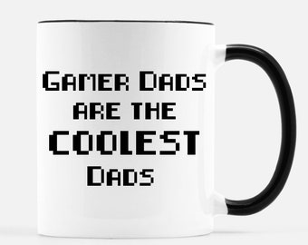 Gamer Dads Are The Coolest Dads Mug, Mug, Gift for Him, Gamer Mug, Gamer Gift, Gift for Gamer, Gift for Dad, Dad Gift, Video Games