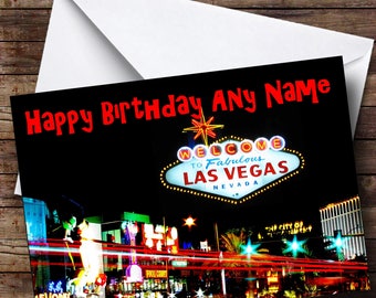 vegas birthday card etsy