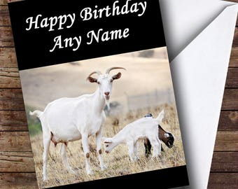 Fetes Occasions Speciales Chevre Drole Vieillesse Plaisanterie Personnalise Anniversaire Carte De Vœux Maison