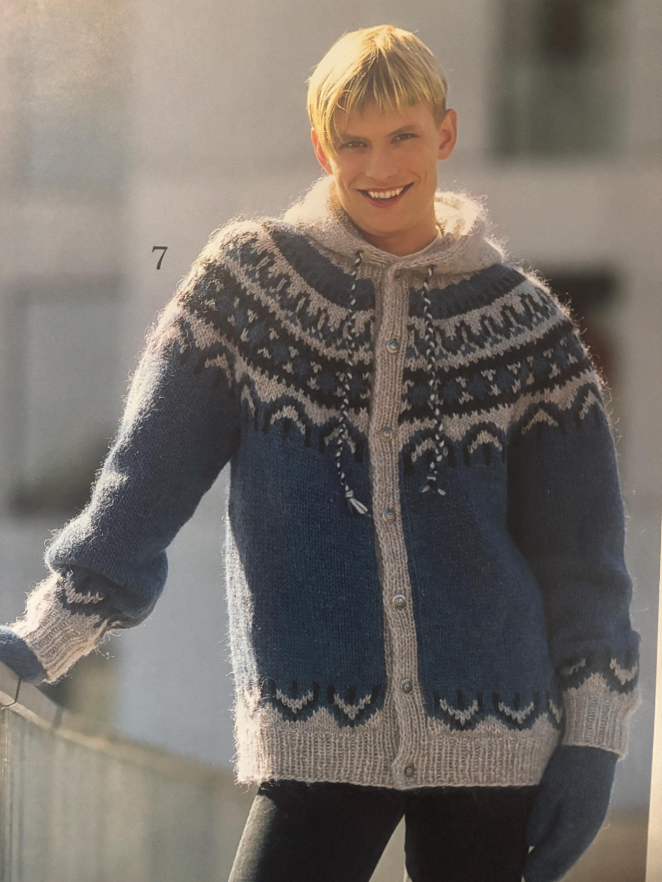 カーディガン Nordic Design Pattern Knit Cardigan Nordic Cardigan Knitting Patterns - Etsy Canada