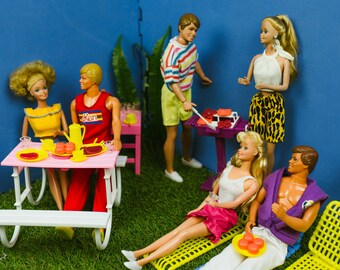 LIVING PRETTY BARBIE Mobilier Elegance Sofa / Bed & Chair / Lounger EUR 80,00 - FR