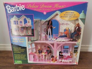 Vintage Victorian Barbie Deluxe Dream House 1998 #18638 (Mattel)