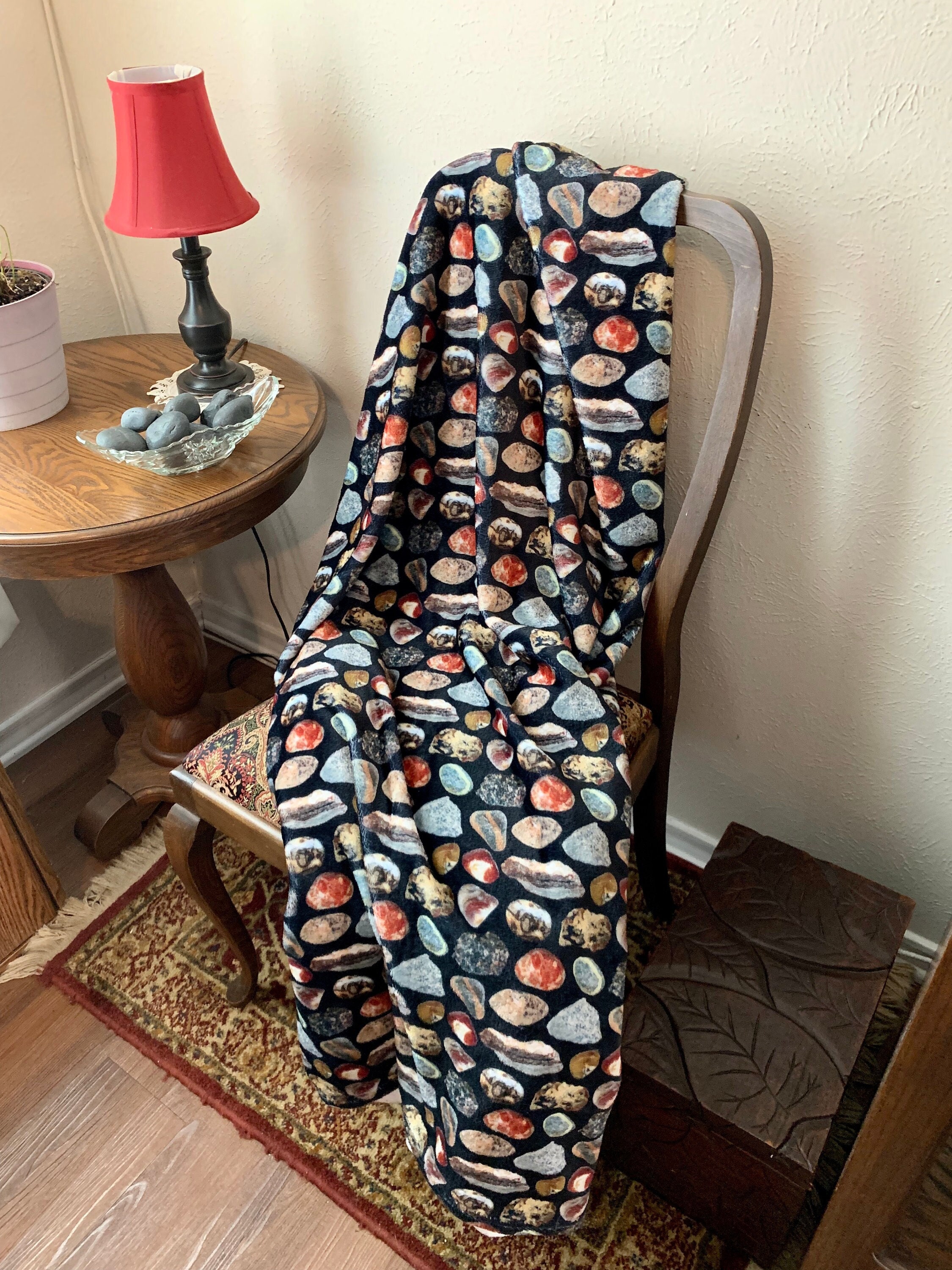 Rocks & minerals throw blanket mineral photo art rockhound Etsy.de