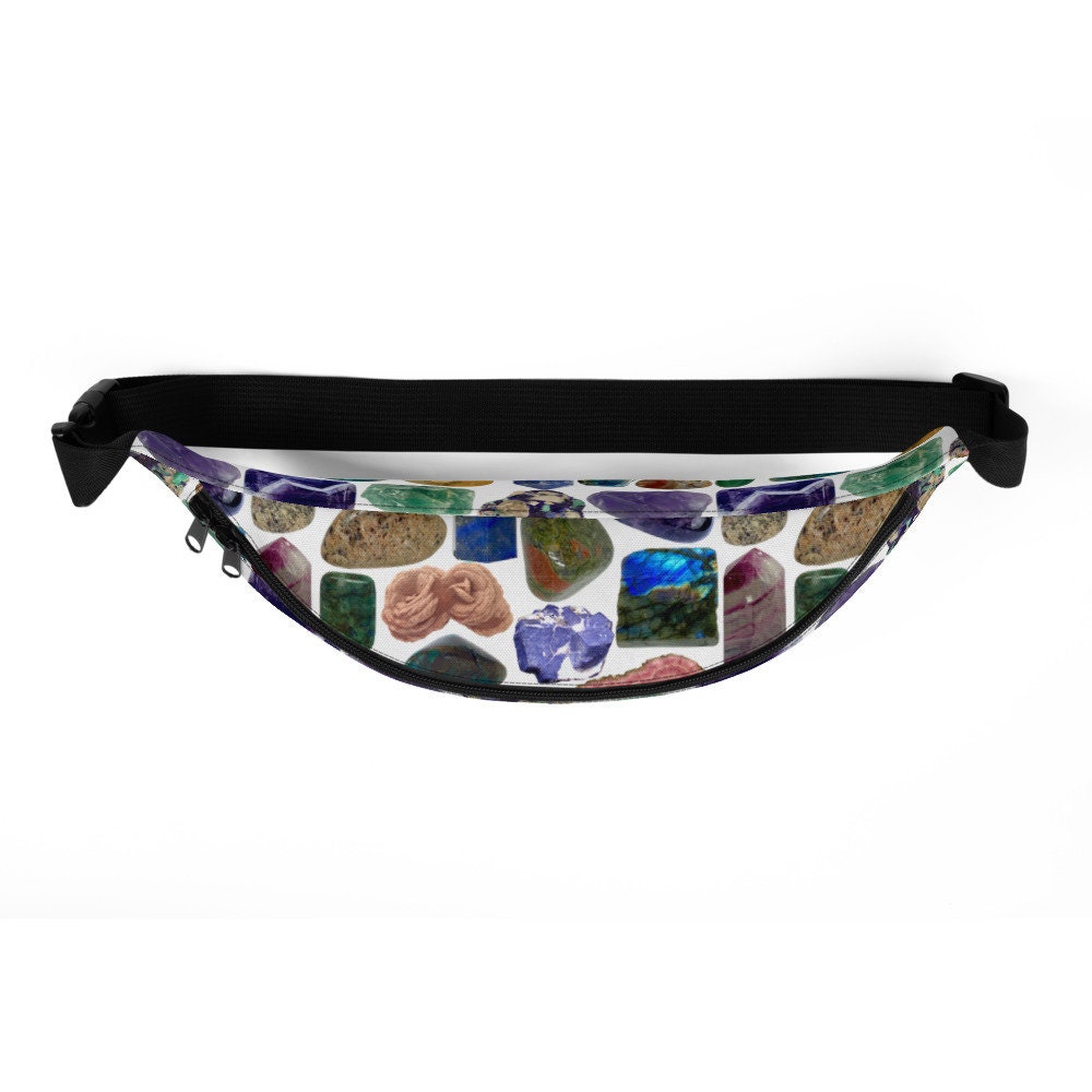 Crystals & rocks fanny pack mineral art belt bag rock lover Etsy