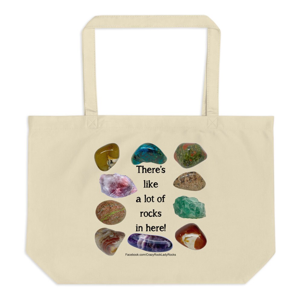 Rock lover tote bag humorous gift for rock collectors and Etsy