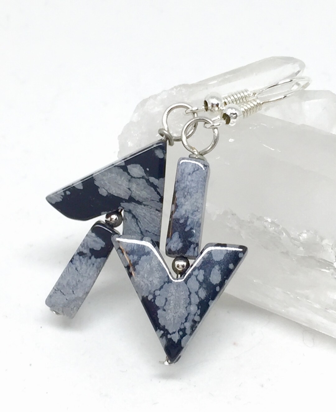 Mismatched Black & White Arrow Earrings, Whimsical Black and White ...