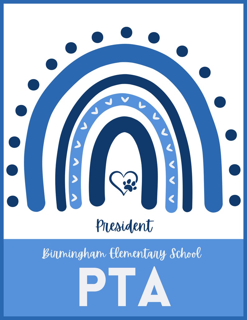 PTA/PTO Custom Yearly Planner Canva Template Etsy