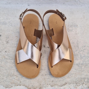 Cross over Sandals for women,Black Gladiator Sandals, Black Sandals, Greek Gladiator, Ancient summer flats, Women's Leather Sandals,Handmade image 7