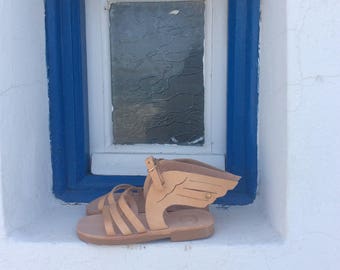 Greek Sandals for kids, leather Sandals, Handmade sandals, Girls Shoes, Girls Hermes Sandals, Summer Shoes, Beach Shoes, baby shower gift