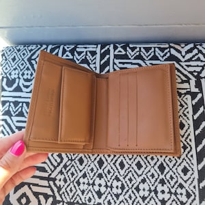 Cartera de cuero griego hecha a mano para hombre en múltiples colores, ranura para tarjetas con transparencia, 8 tarjeteros, estuche para monedas, regalo del día del padre