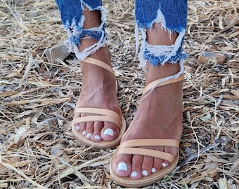 Handmade Greek Leather Sandals, Gladiator Sandals, Leather Strappy Sandals, Leather Sandals, Strappy Sandals, Summer Sandals,Wedding sandals