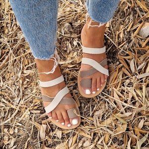 New Handmade suede Leather Sandals, Barefoot Sandals, strappy Sandals, Summer Shoes, Bridesmaid Gift, Beach shoes, roman flats, beige, brown