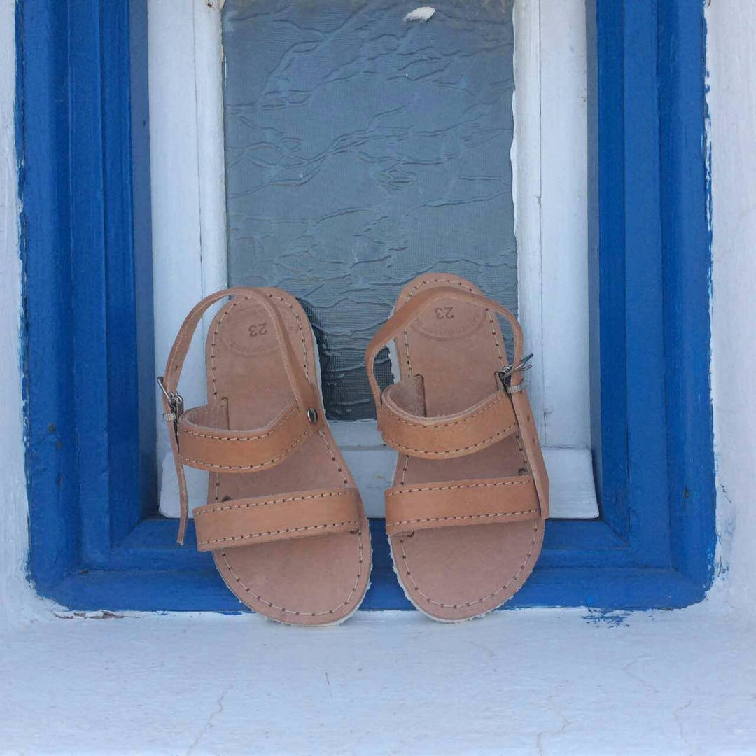 Greek Leather Girls Sandals. Gladiators Handmade Sandals - Etsy