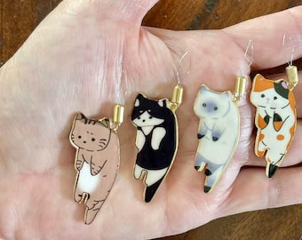KITTY CAT Needle Threader - Magnetic Enameled - Choose your color!