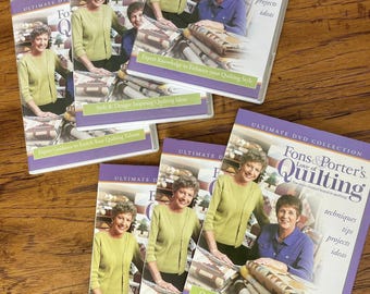 TROUVER RARE ! Lot de 6 DVD Fons & Porter's Love Of Quilting - 2010/2011