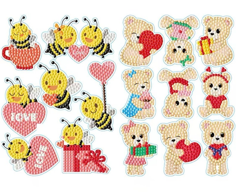 Diamond Painting Sticker Kit : Your Choice of Designs - SO MUCH FUN! - Etsy