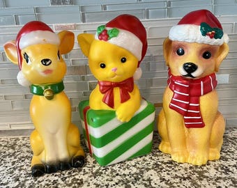 Ensemble de 3 moules de soufflage de table de Noël