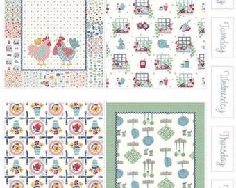 OOP 2021 RARE! Lori Holt “Cook Book” Kitchen Towel Panel