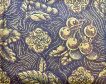 RARE millésime 1994 Fat Quarter : impression de fruits et de glands