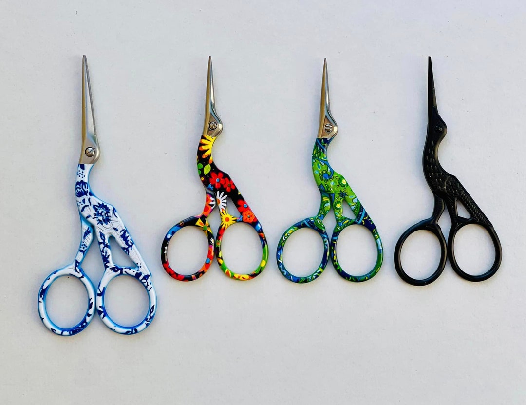 Snipped Scissors Snippy Little Crane Scissors! - Choose Your Color! - Etsy