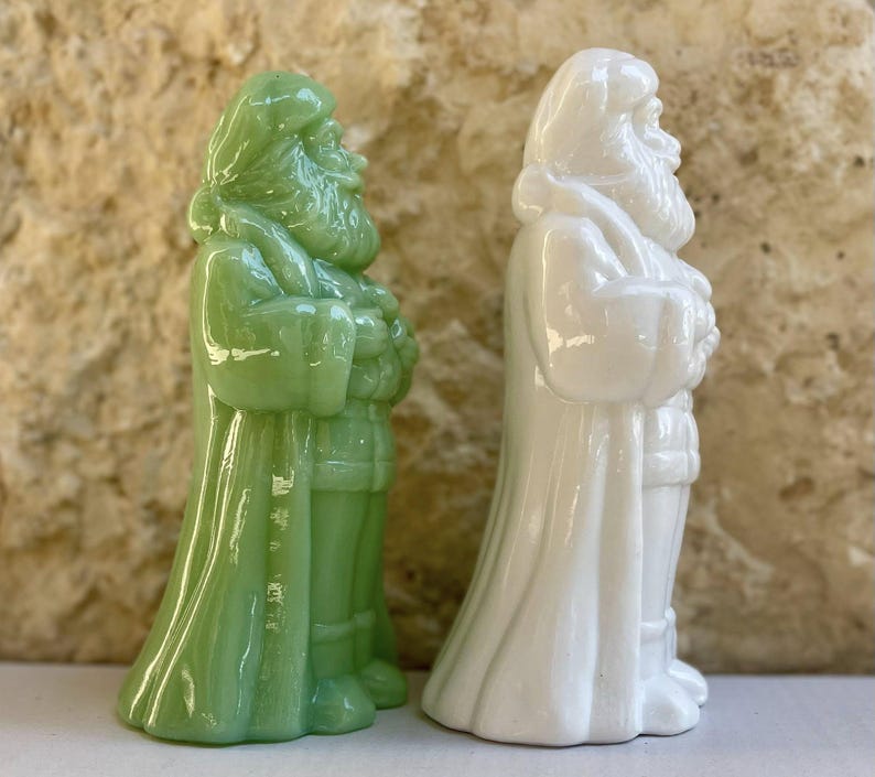Mosser Glass LARGE SANTA CLAUS - Choose Your Color - Etsy