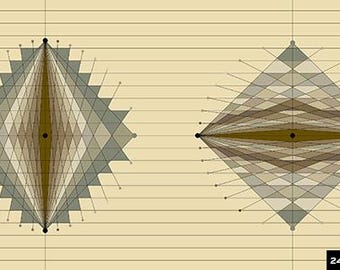 TROUVER RARE ! « Quantum » - Panneau de courtepointe par Guicy Giuce pour Andover Fabrics