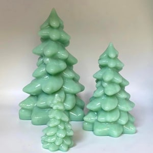 Mosser Glass Jadeite Christmas Trees - Choice of 3 Sizes