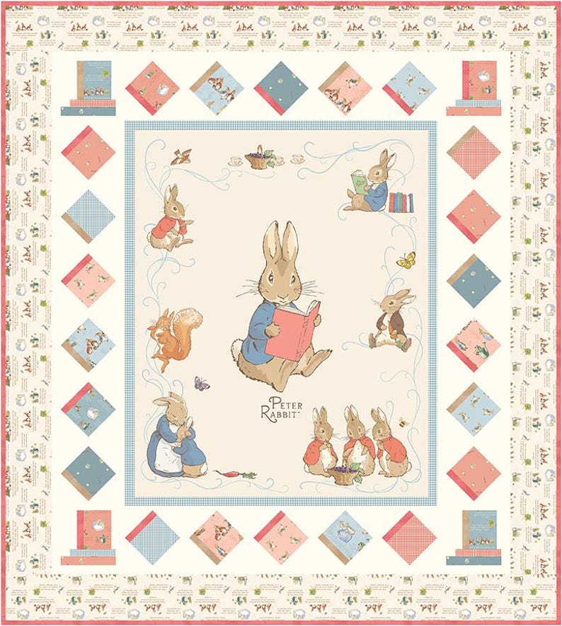 PETER RABBIT Book Adventures - Quilt Kit (and Book Too!) by Riley Blake ...