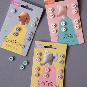 Tilda Friends Buttons - Choose Your Colors