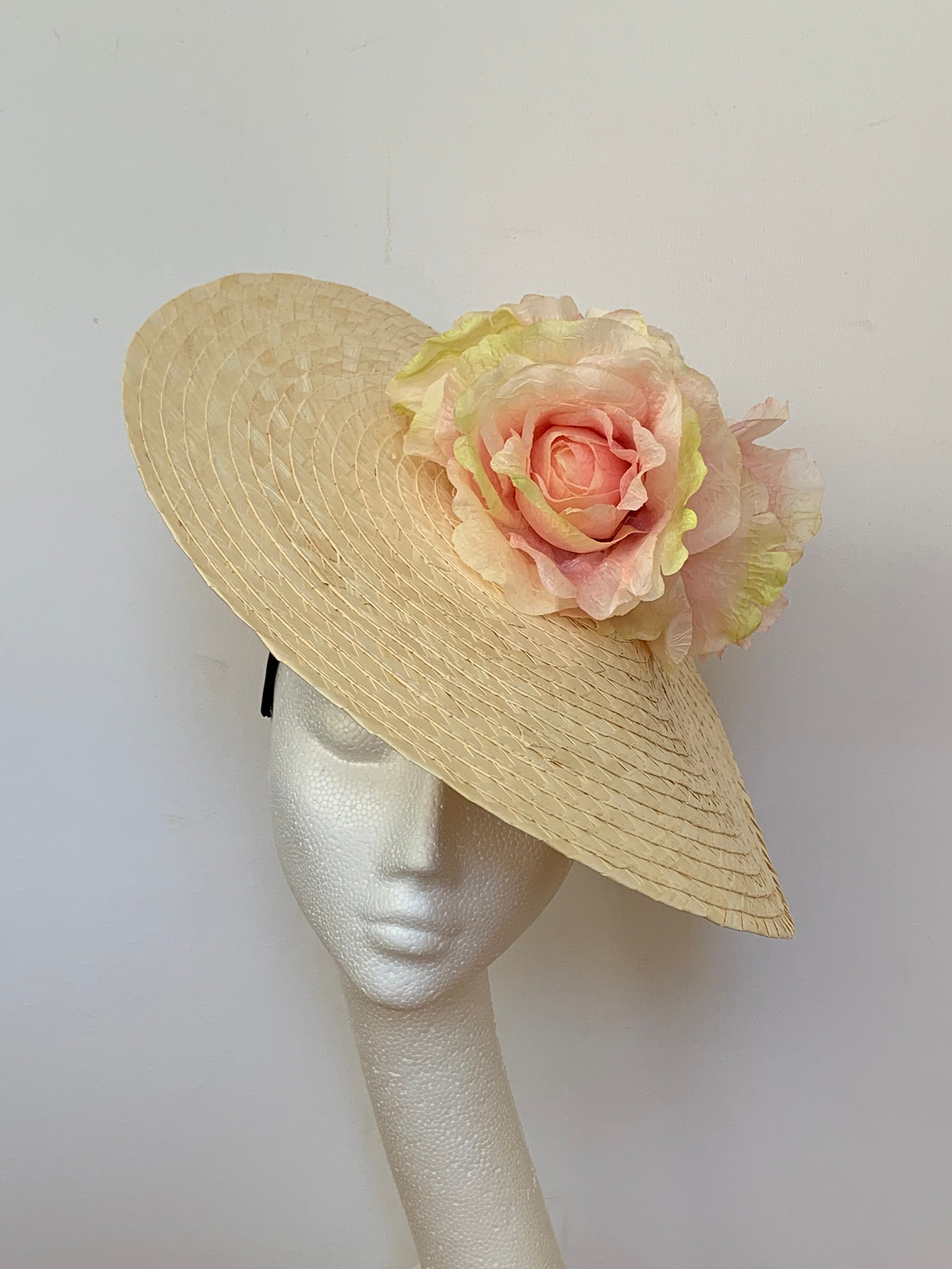 Natural Straw Kentucky Derby Hat Straw Royal Ascot Hat Etsy