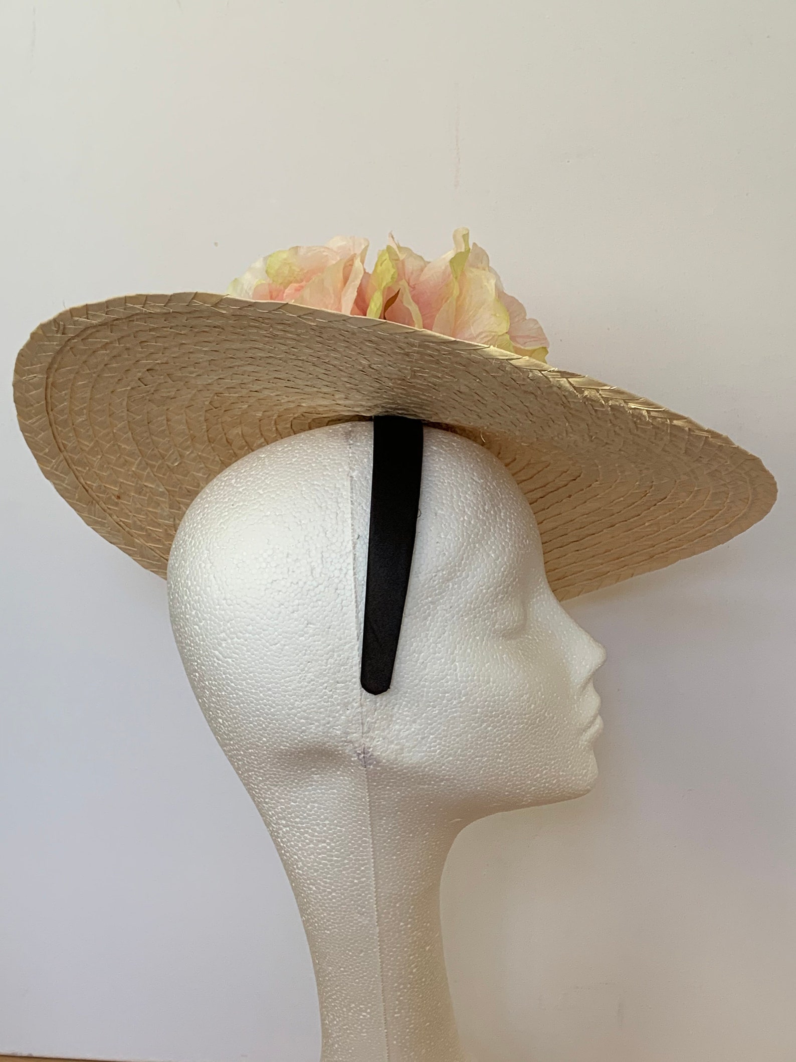 Natural Straw Kentucky Derby Hat Straw Royal Ascot Hat Etsy
