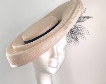 Cappello Da Cerimonia Nuziale Con Fascinator, In Oro Rosa E - Foto 2