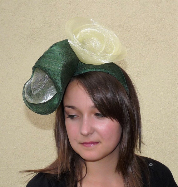 dark green wedding hat