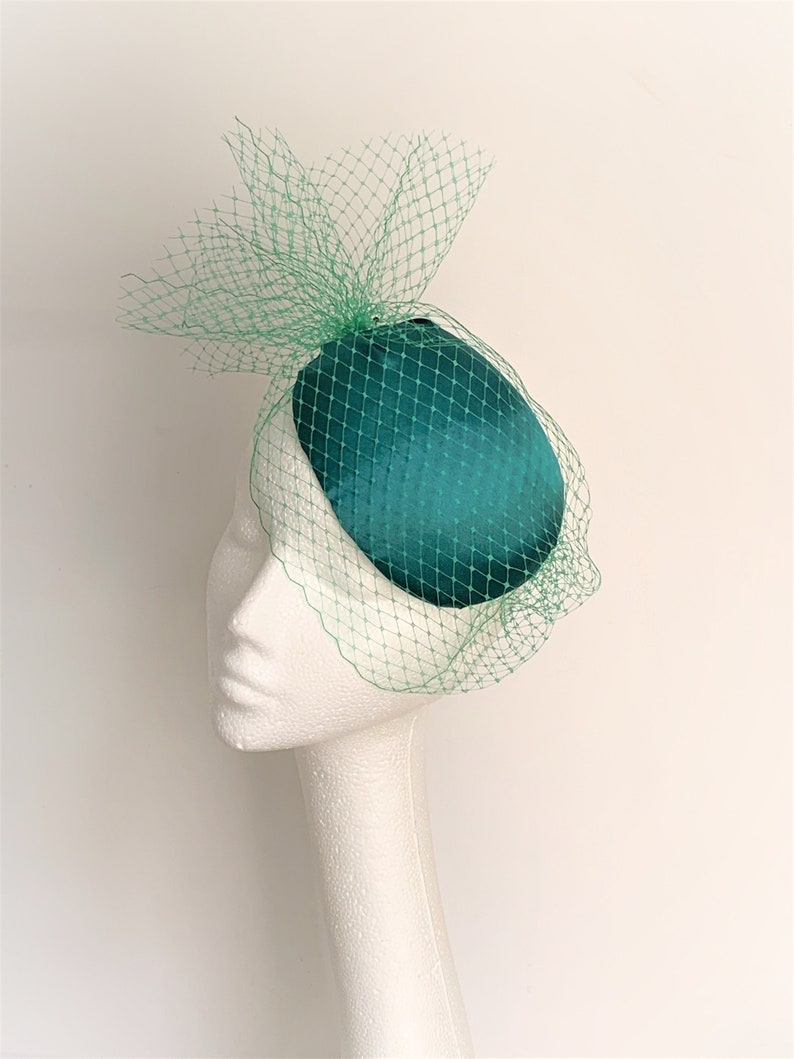 Emerald Green Fascinator Emerald Green Bridal Headpiece Hat Etsy