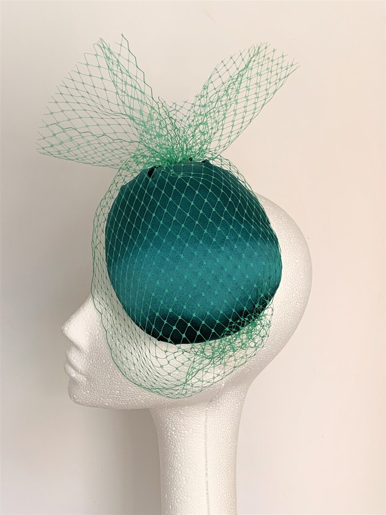 Emerald Green Fascinator Emerald Green Bridal Headpiece Hat Etsy