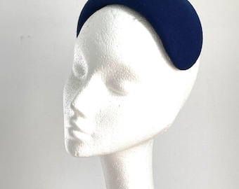 Cappello da donna in feltro blu, cappello a scatola blu reale, cappello in feltro blu reale, cappello Kentucky Derby blu, cappello a scatola blu, cappello ascot blu reale