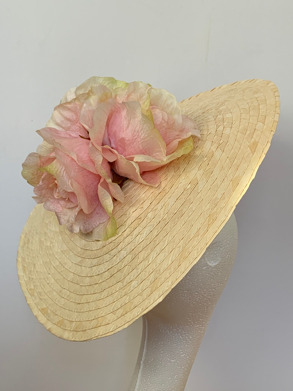 Natural Straw Kentucky Derby Hat Straw Royal Ascot Hat Etsy
