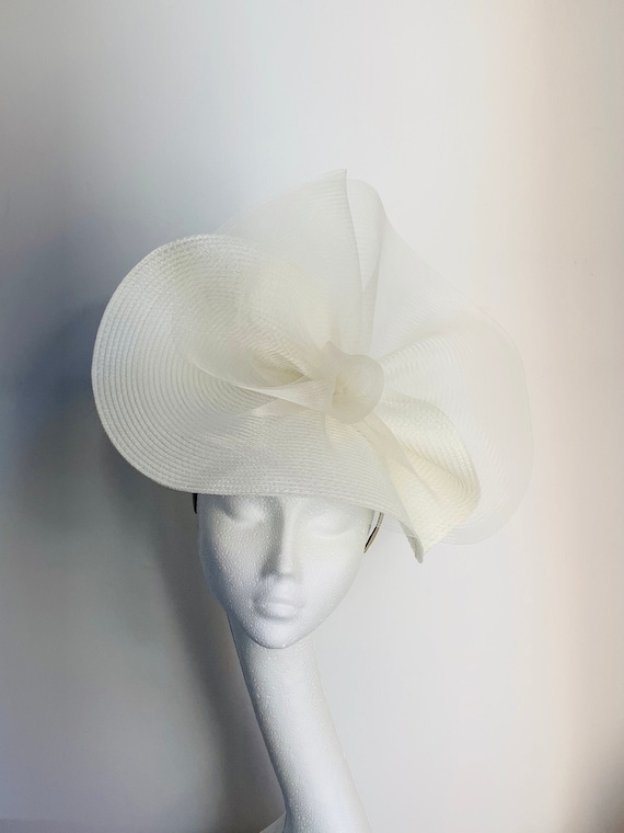 Cream Fascinator White Hat Ivory Fascinator Wedding Hat | Etsy