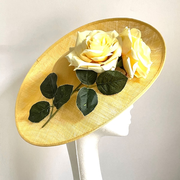 Yellow Kentucky Derby Hat Etsy