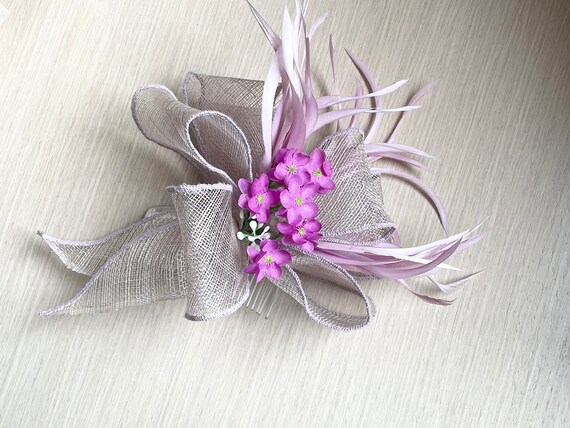 Lilac Fascinator Mother of the Bride 
