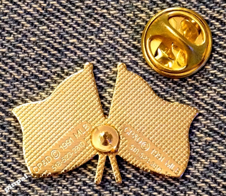 New York Yankees Lapel Pin MLB American Flag Team Logo Etsy