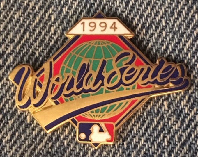 1994 World Series MLB Pin That Never Was ~ Made before the Strike by Peter David