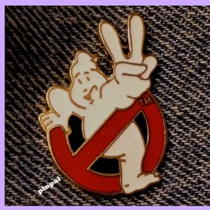 GhostBusters II Logo Pin ~ 1989 Columbia Pictures ~ Movie Release ~ Cloisonne by Peter David