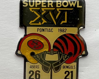『激レア』戦後アメフト記念バッジセット RICE BOWL1949 (初期大会) Super Bowl XVI Lapel Pin ~ 16 ~ San Francisco 49ers World
