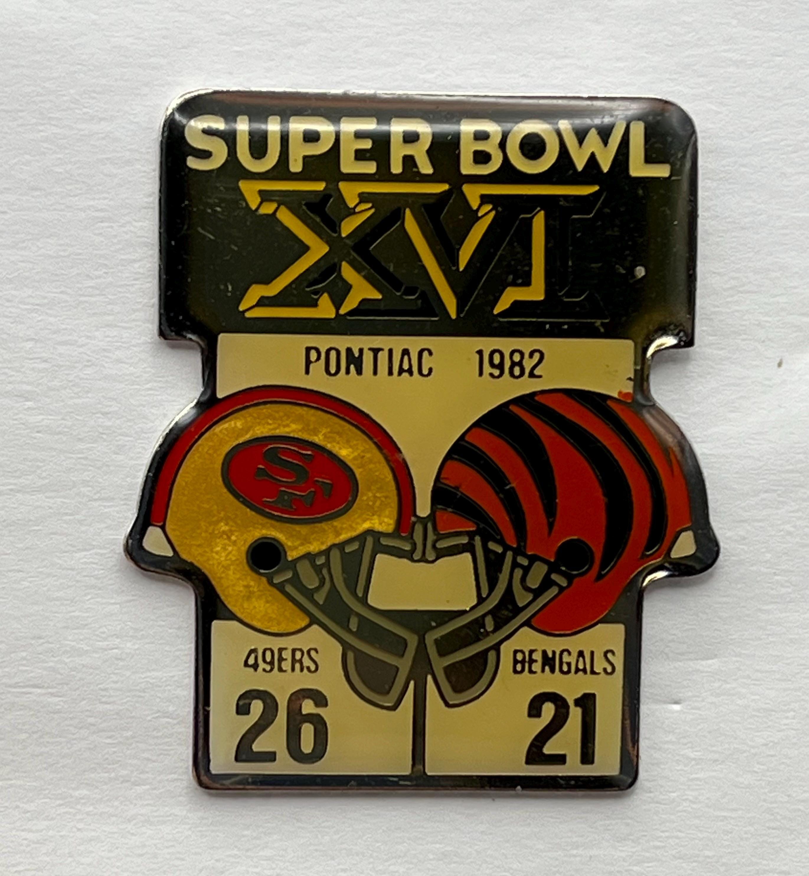 Super Bowl XVI Lapel Pin ~ 16 ~ San Francisco 49ers World